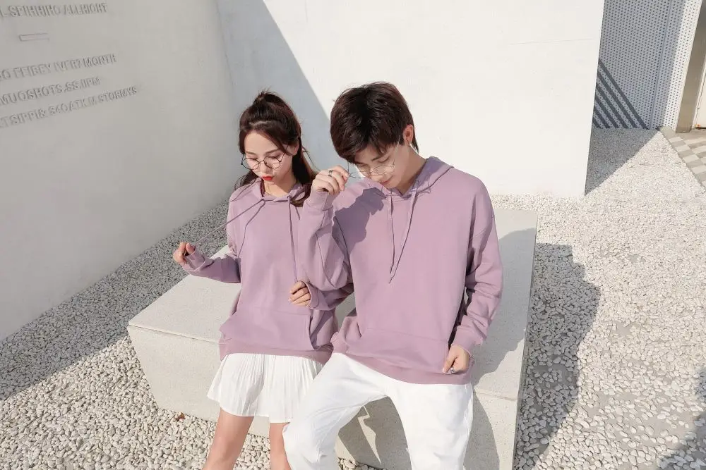 Blue Tide Hoodie 300g Cotton Terry Loose Shoulder — feature 16