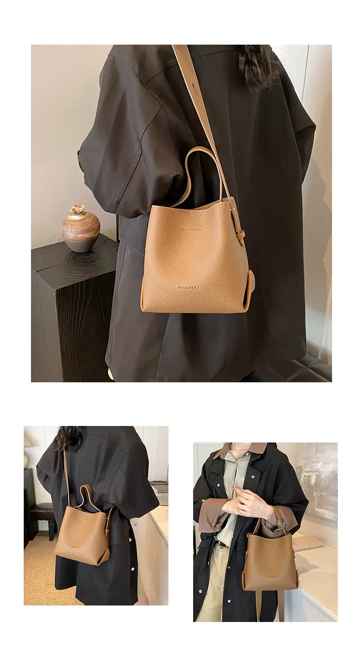 Black Retro Shoulder Bag for Women Autumn Winter 2023 — feature 5
