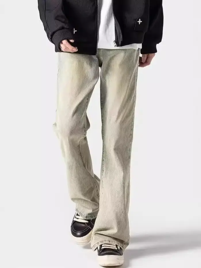 Men's Slim Fit Washed Jeans High Street Style