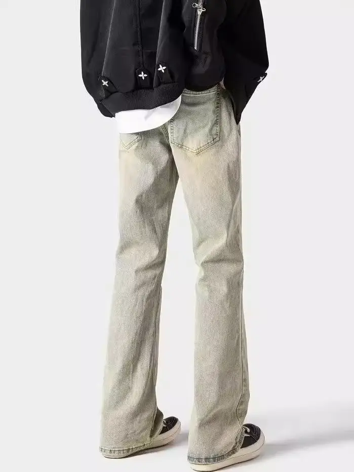 Men's Slim Fit Washed Jeans High Street Style