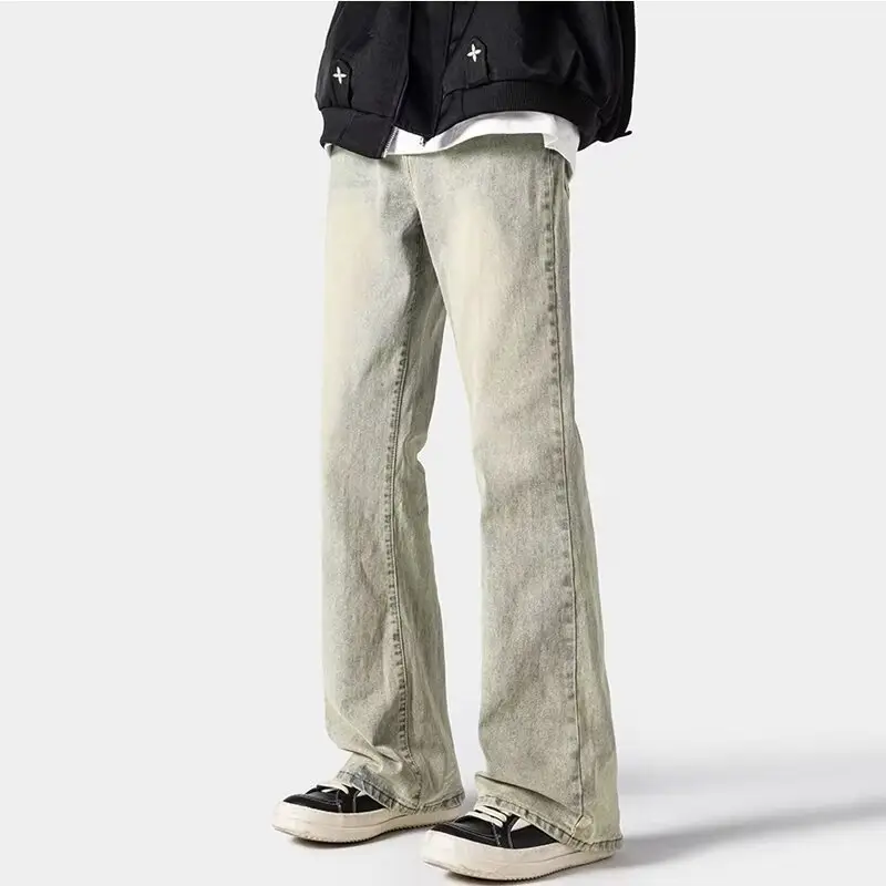 Men's Slim Fit Washed Jeans High Street Style — feature 1