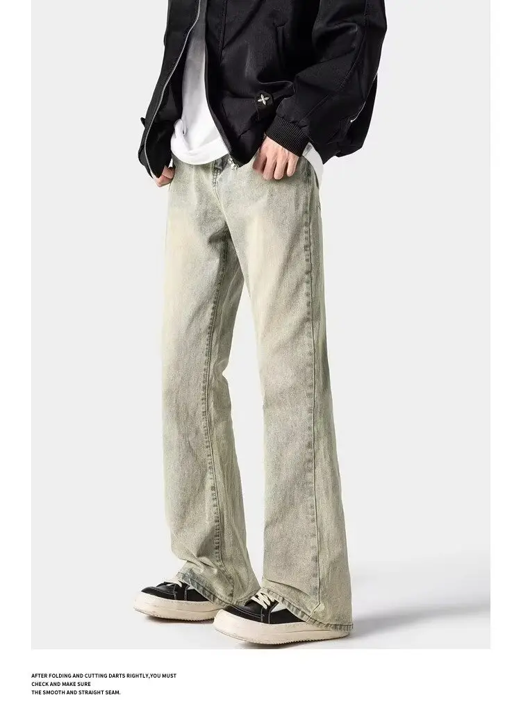 Men's Slim Fit Washed Jeans High Street Style — feature 12