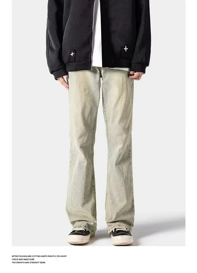 Men's Slim Fit Washed Jeans High Street Style — feature 8