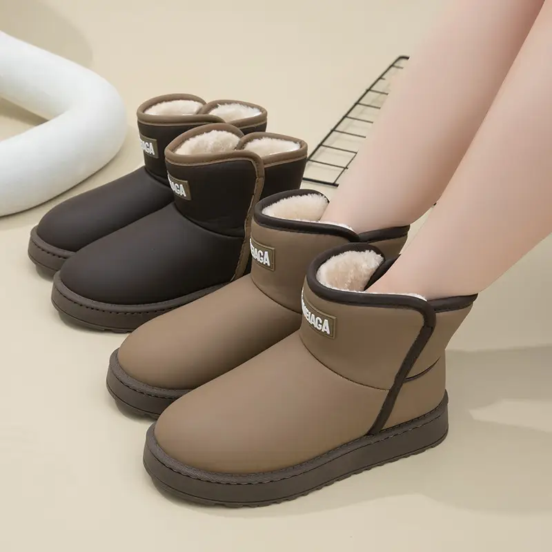Men's Snow Boots Winter fleece-lined Cold-proof Warm High-top Cotton Shoes Indoor and Outdoor Wear Non-slip Waterproof Foot-warming Cotton Boots for Women - Image 7