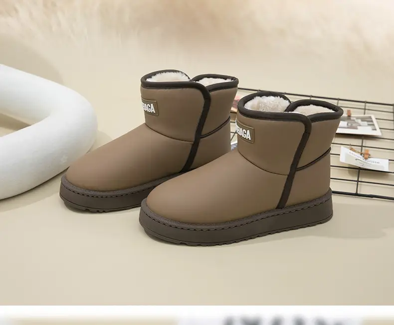 Men's Snow Boots Winter fleece-lined Cold-proof Warm High-top Cotton Shoes Indoor and Outdoor Wear Non-slip Waterproof Foot-warming Cotton Boots for Women — feature 37