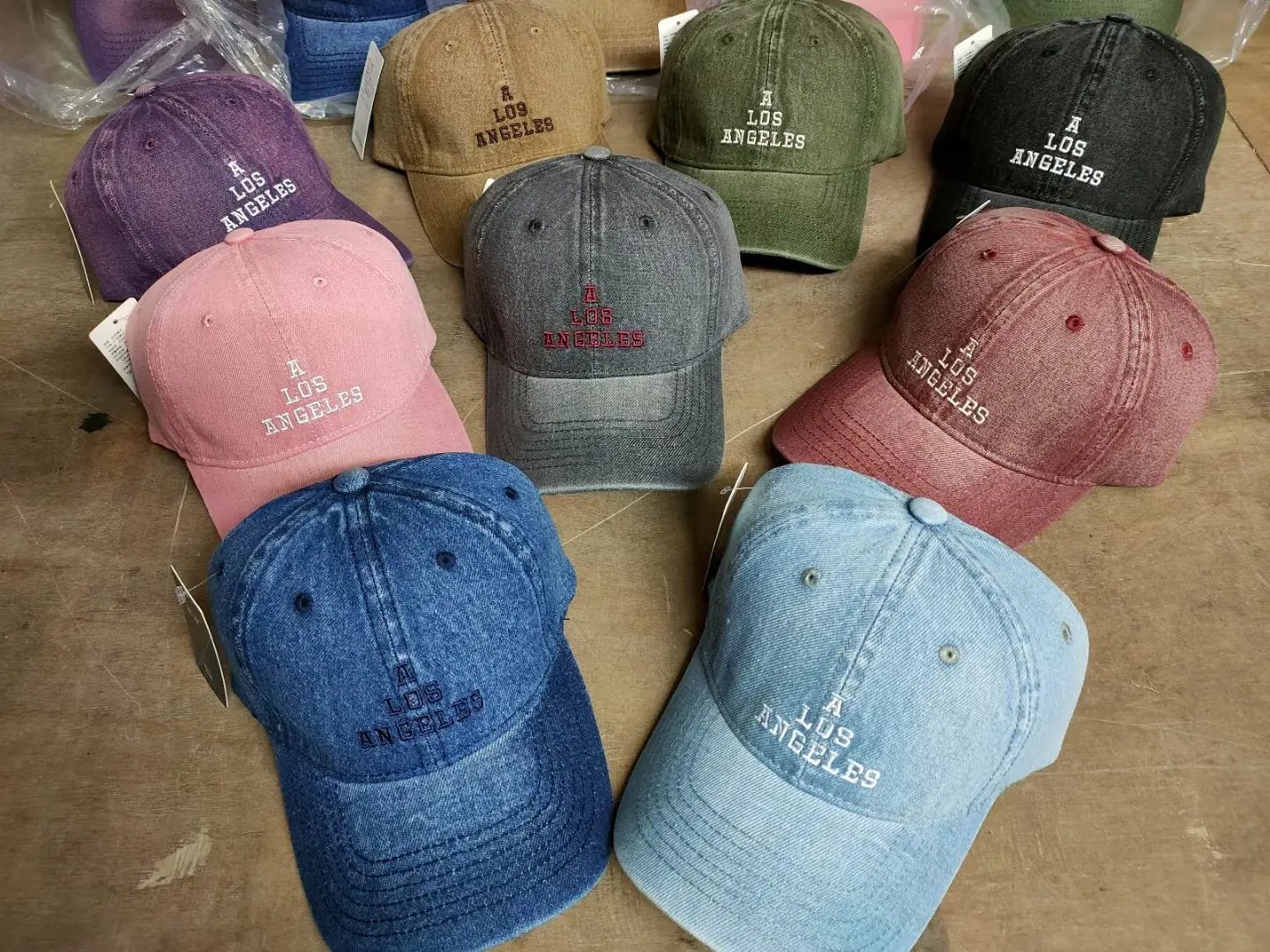 Korean Style Letter Embroidered Denim Hats for Men Women — feature 6