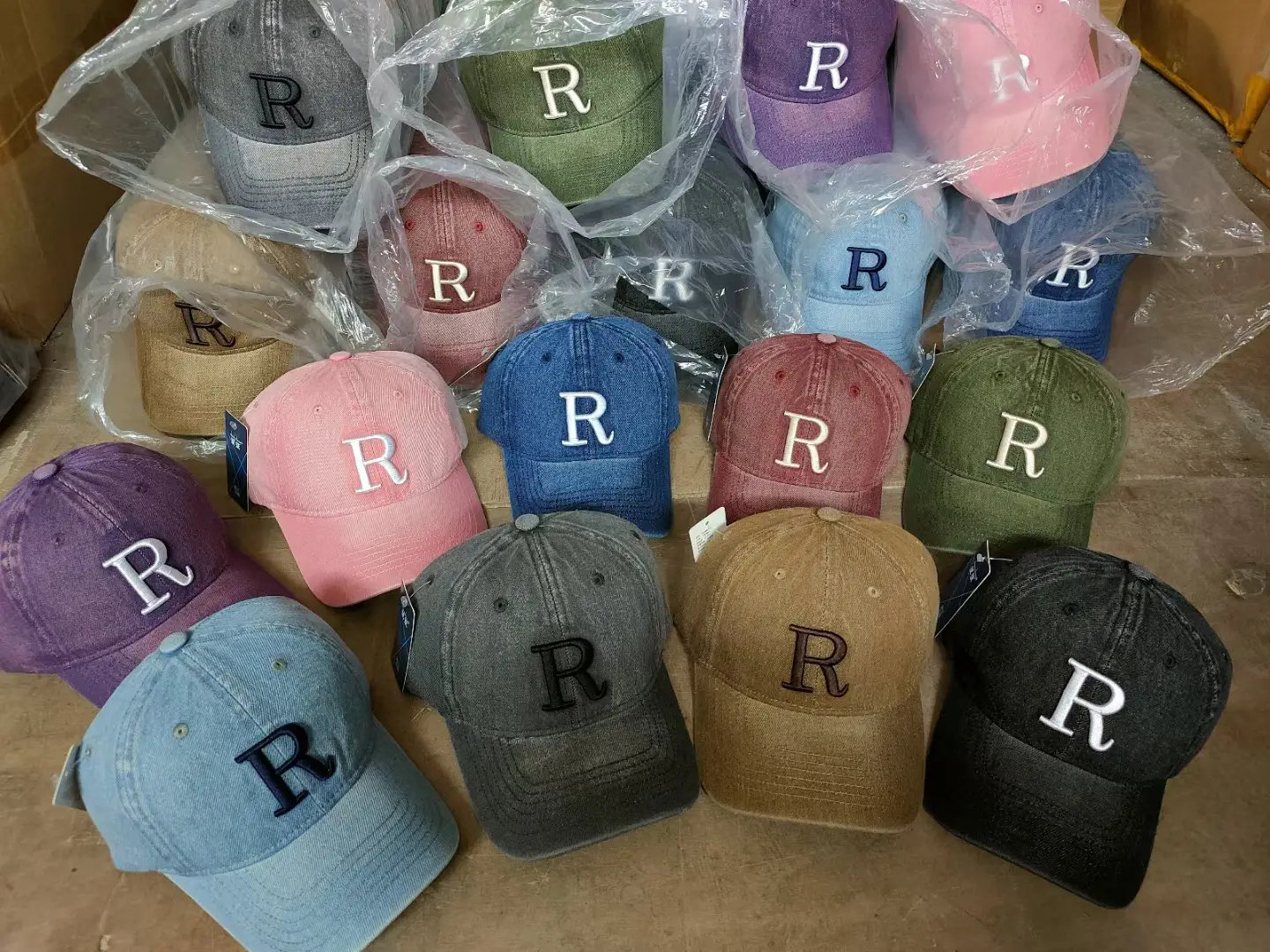Korean Style Letter Embroidered Denim Hats for Men Women — feature 7
