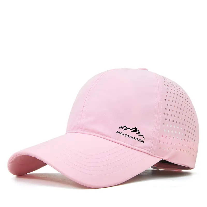 Men's Reflective Mesh Baseball Cap Light Blue Peak - Image 12