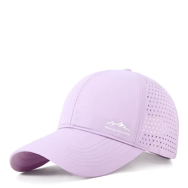 Men's Reflective Mesh Baseball Cap Light Blue Peak - Image 15