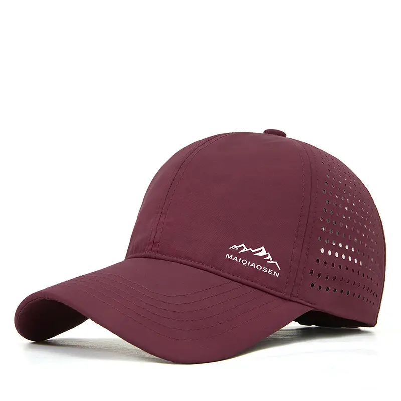 Men's Reflective Mesh Baseball Cap Light Blue Peak - Image 7
