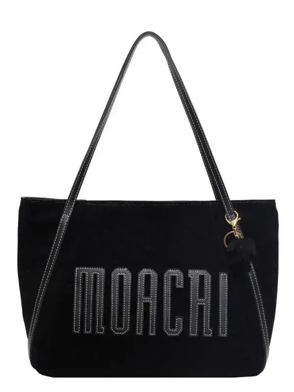 Women's Black Embroidered Tote Bag Large Capacity 2024 - Image 8