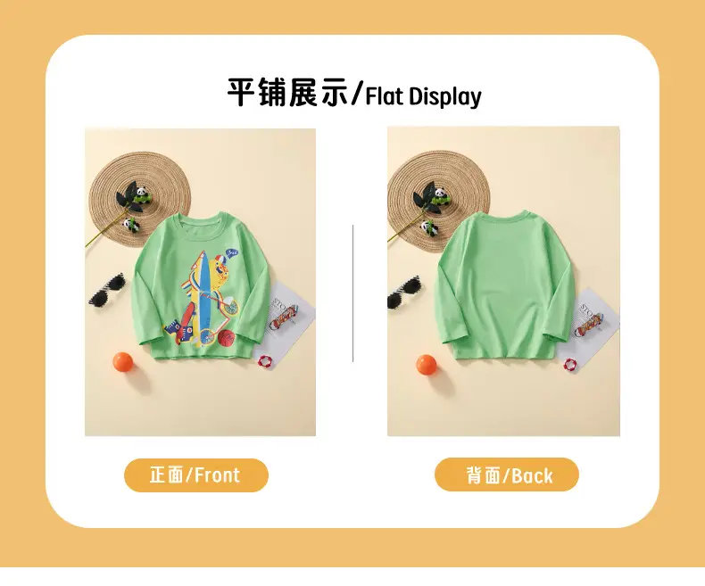 Kids Rocket Print Long Sleeve T-Shirt Green Medium — feature 5