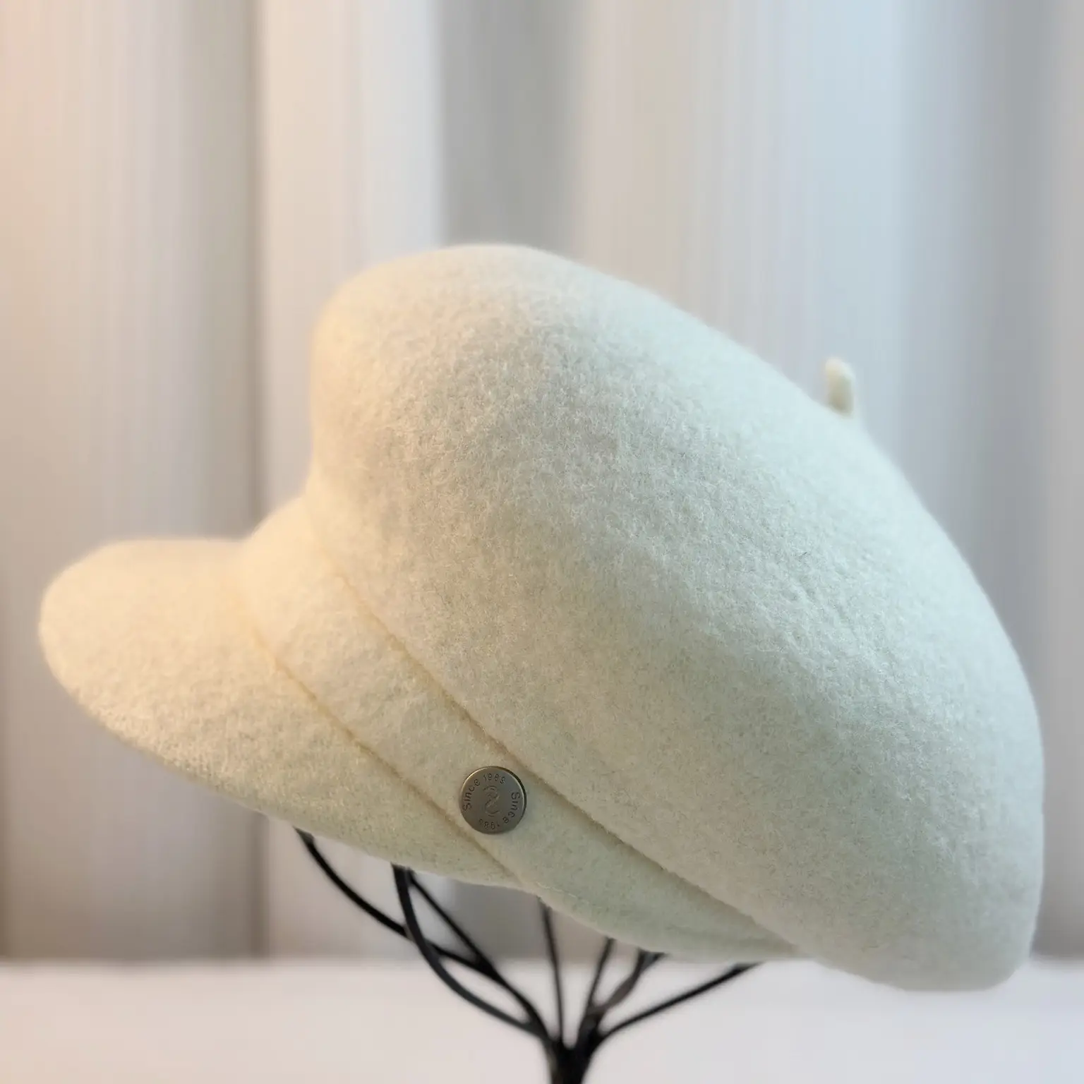 Wool Beret for Kids Autumn Winter Big Head Cap - Image 2