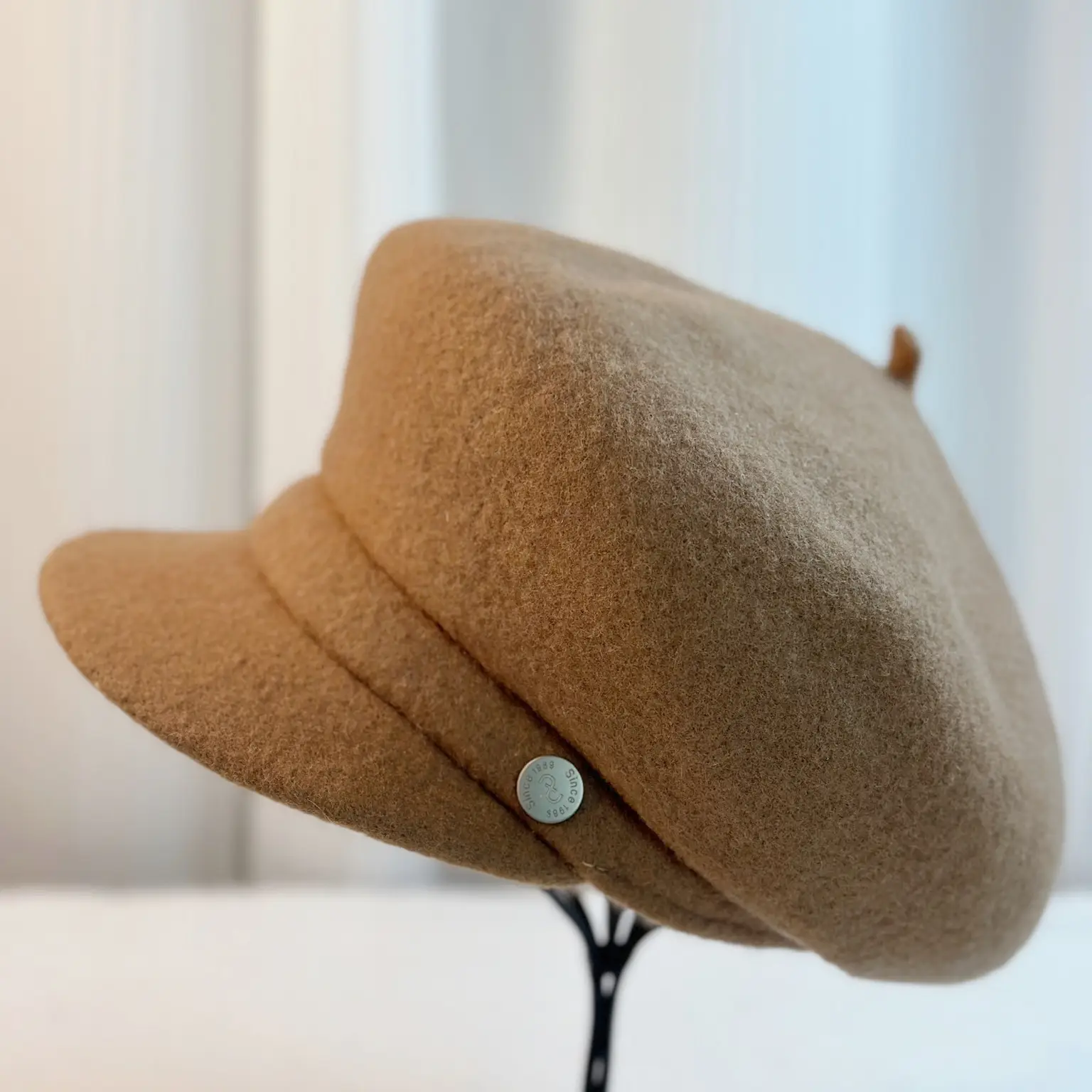 Wool Beret for Kids Autumn Winter Big Head Cap - Image 3