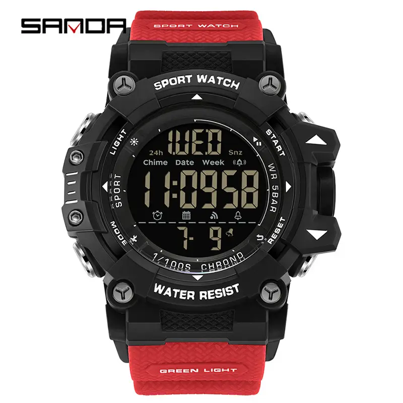 Sanda Waterproof Sports Watch with Digital Display - Image 10