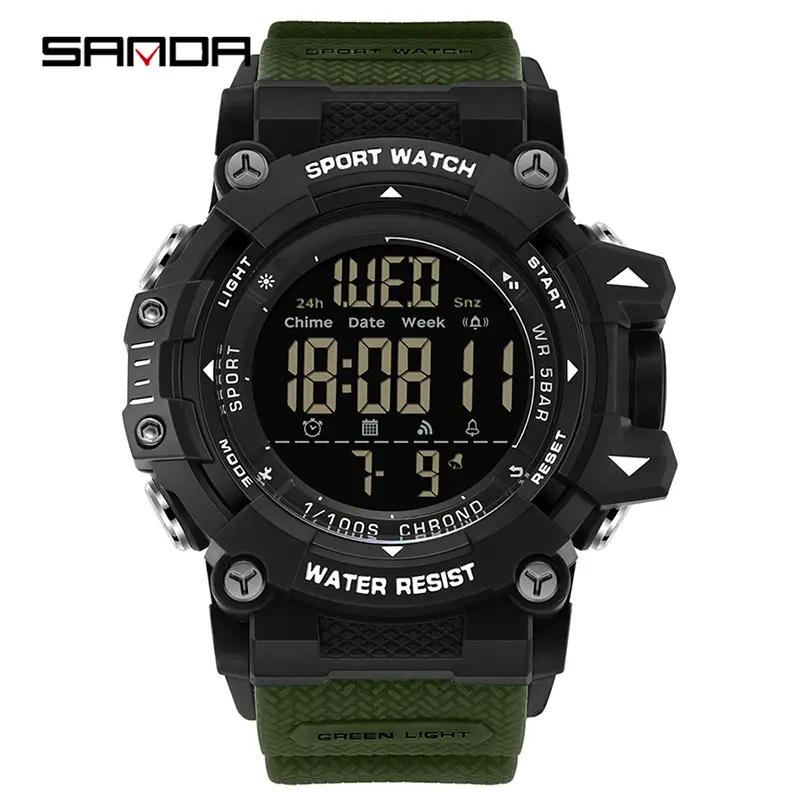 Sanda Waterproof Sports Watch with Digital Display - Image 12