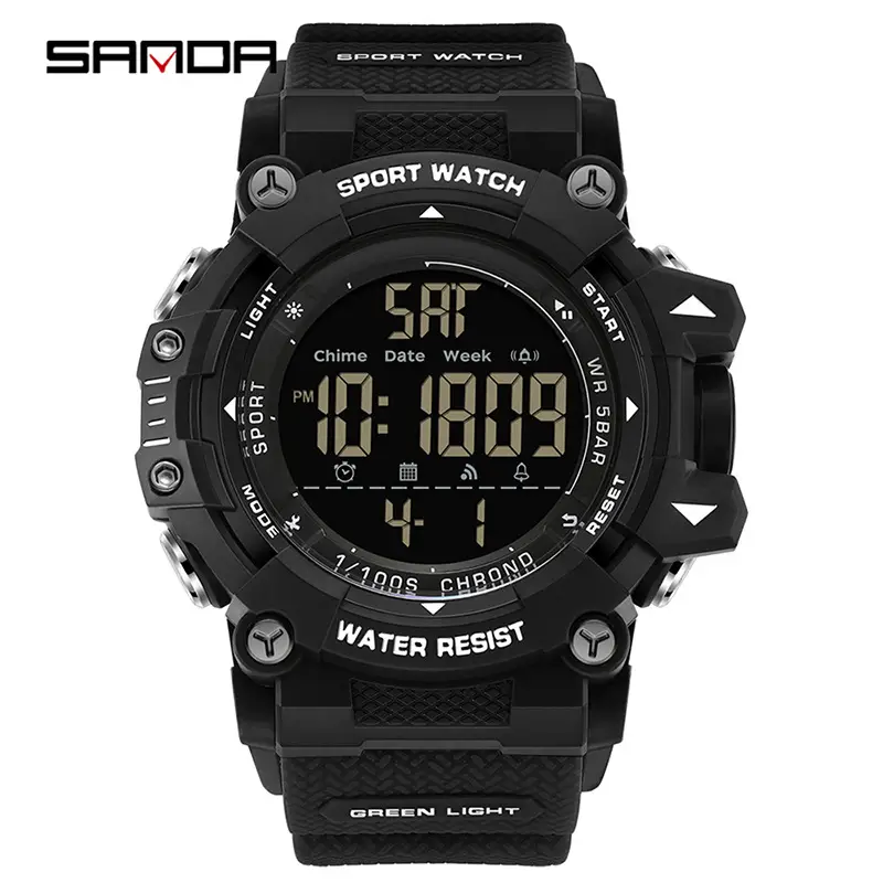 Sanda Waterproof Sports Watch with Digital Display - Image 13