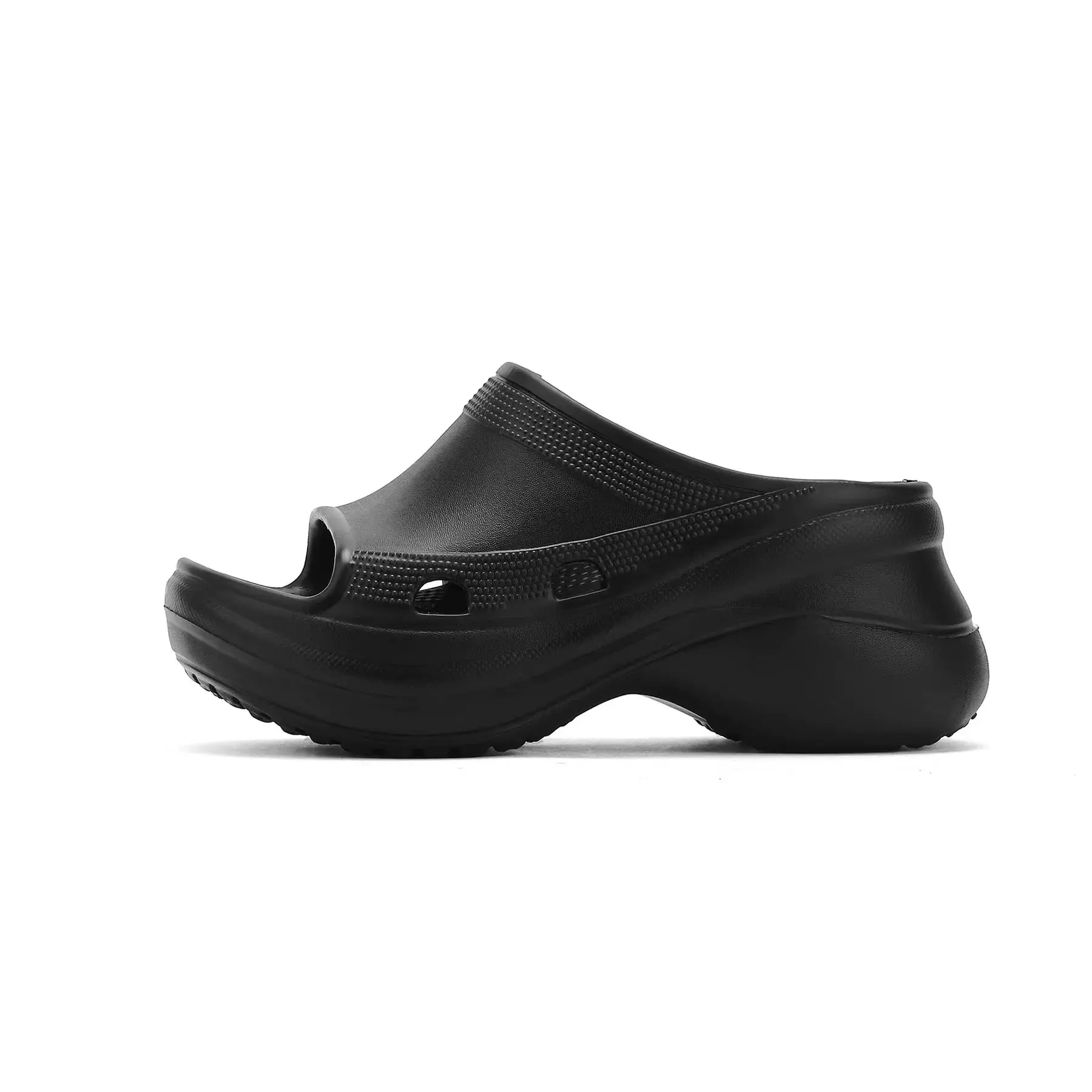 Black Wedge Slippers Women Summer Wear - Image 7