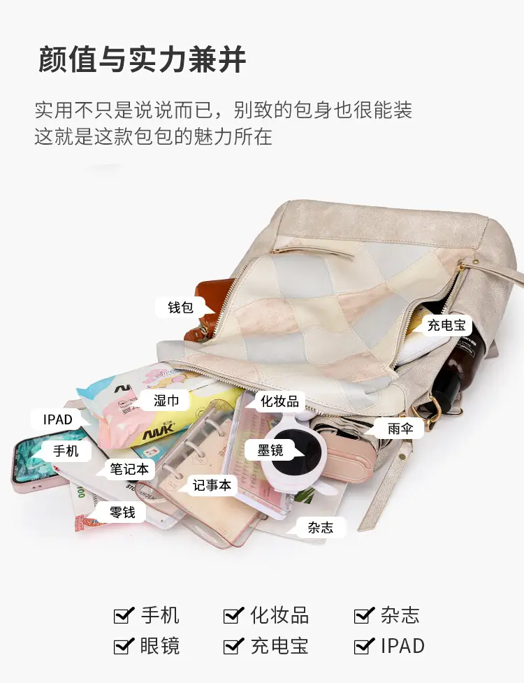Women's Multi-functional Anti-theft Backpack 2024 Cross-border Large Capacity — feature 4