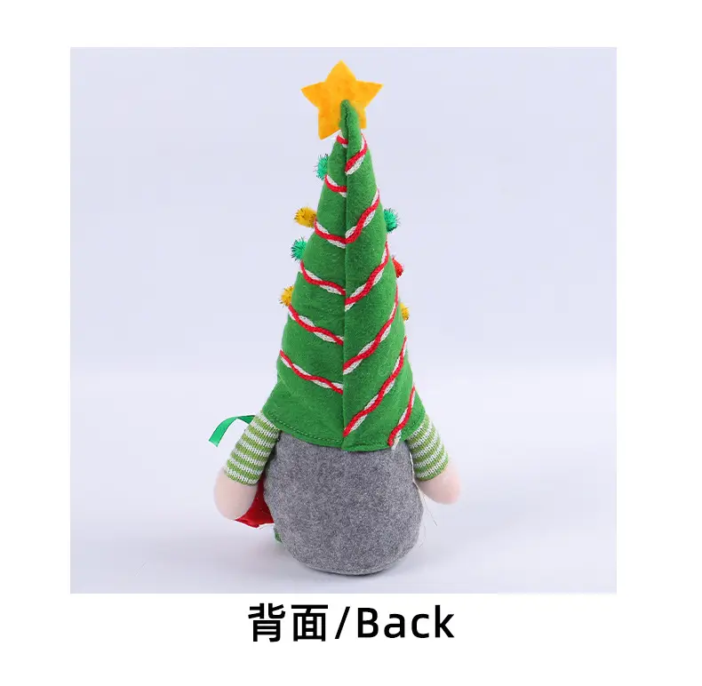 Christmas Gnome Doll Red Green Decorative Posture Faceless Old Man Dwarf Doll — feature 13