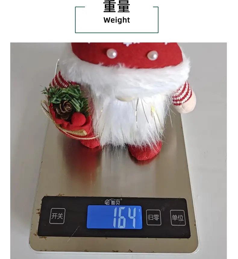 Christmas Gnome Doll Red Green Decorative Posture Faceless Old Man Dwarf Doll — feature 15