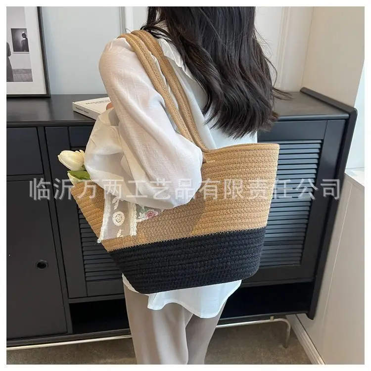 Women's Red Beige Woven Crossbody Bag 2024 — feature 21