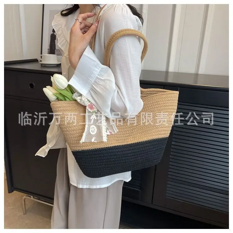 Women's Red Beige Woven Crossbody Bag 2024 — feature 22