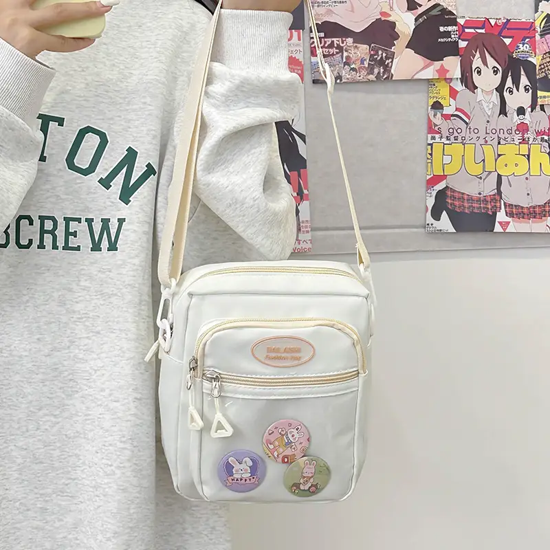 New Korean Style Shoulder Bag with 6 Pockets - Image 10
