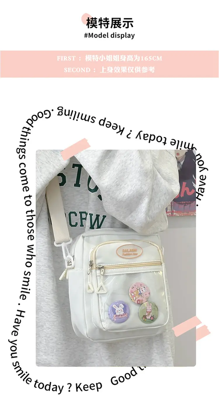 New Korean Style Shoulder Bag with 6 Pockets — feature 16