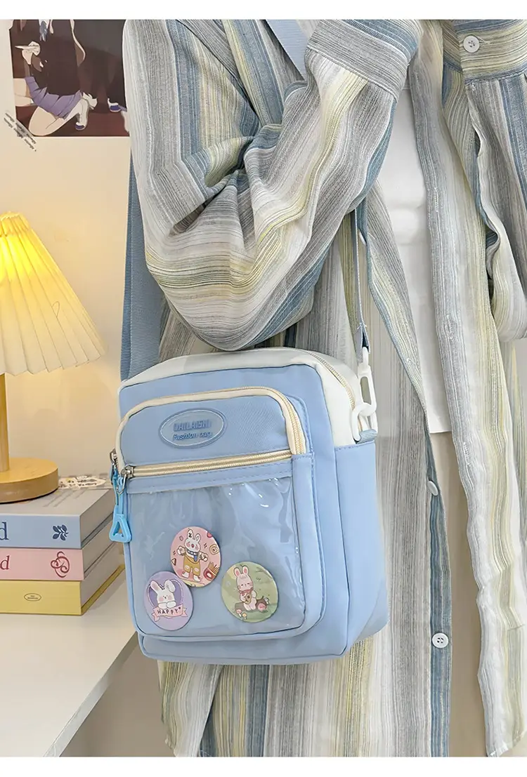 New Korean Style Shoulder Bag with 6 Pockets — feature 24