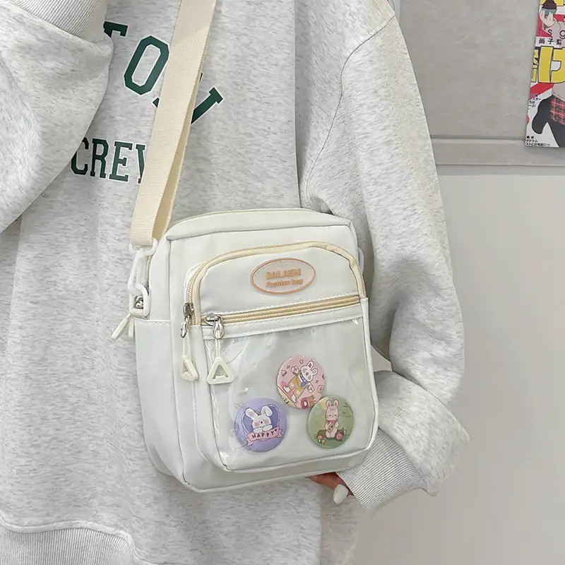 New Korean Style Shoulder Bag with 6 Pockets - Image 2