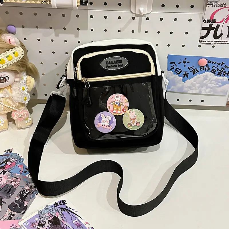New Korean Style Shoulder Bag with 6 Pockets - Image 4