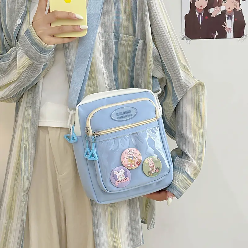 New Korean Style Shoulder Bag with 6 Pockets - Image 5