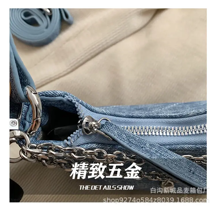 Silver French Commuter Chain Crossbody Bag for Women — feature 8