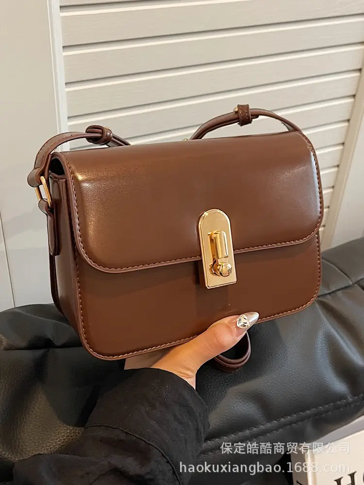 Women's Brown Crossbody Bag 2024 New Trendy Autumn Easiest for Match Ins Shoulder Small Bag - Image 6