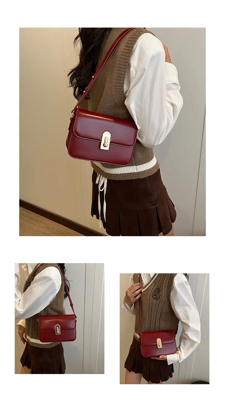 Women's Brown Crossbody Bag 2024 New Trendy Autumn Easiest for Match Ins Shoulder Small Bag — feature 11