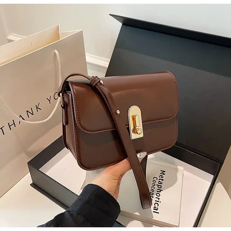 Women's Brown Crossbody Bag 2024 New Trendy Autumn Easiest for Match Ins Shoulder Small Bag — feature 18