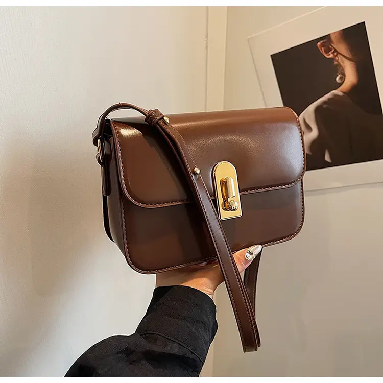 Women's Brown Crossbody Bag 2024 New Trendy Autumn Easiest for Match Ins Shoulder Small Bag — feature 19