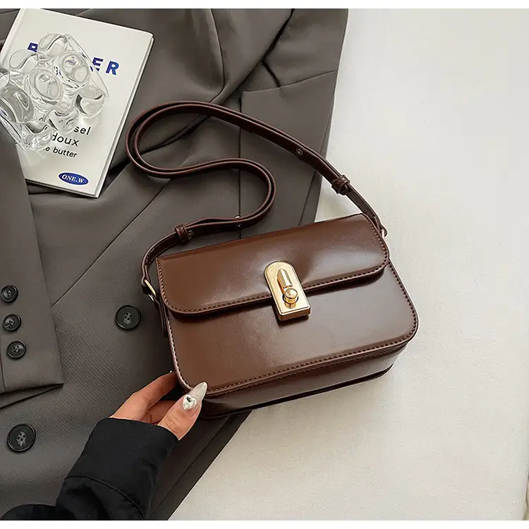 Women's Brown Crossbody Bag 2024 New Trendy Autumn Easiest for Match Ins Shoulder Small Bag — feature 21