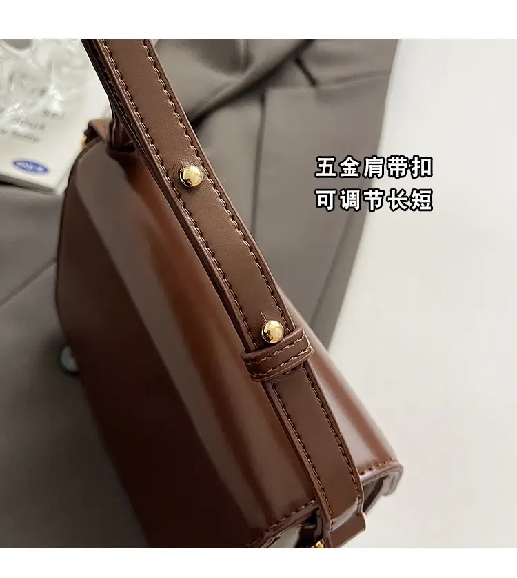 Women's Brown Crossbody Bag 2024 New Trendy Autumn Easiest for Match Ins Shoulder Small Bag — feature 4