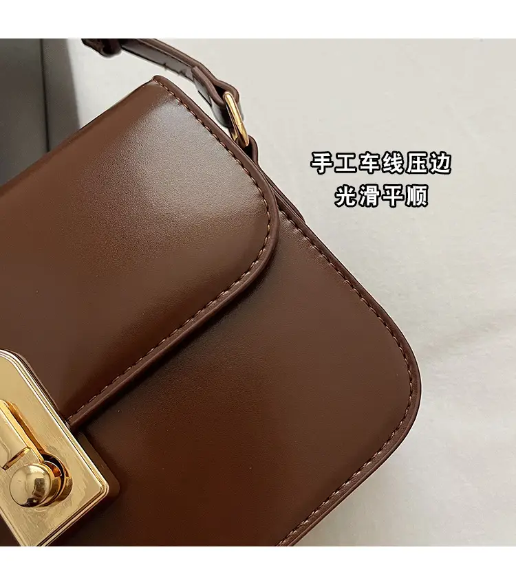 Women's Brown Crossbody Bag 2024 New Trendy Autumn Easiest for Match Ins Shoulder Small Bag — feature 5