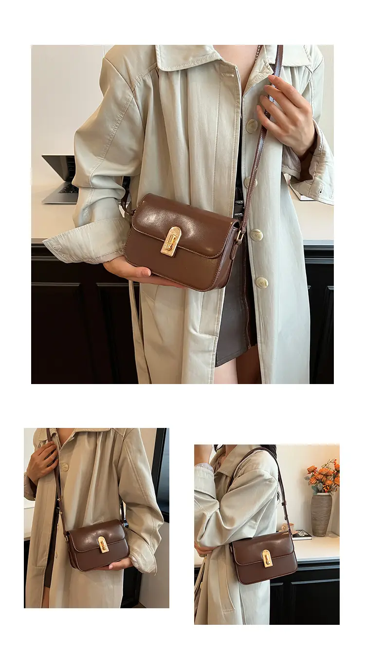 Women's Brown Crossbody Bag 2024 New Trendy Autumn Easiest for Match Ins Shoulder Small Bag — feature 9