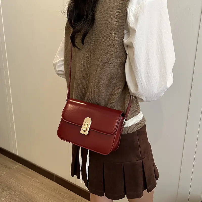 Women's Brown Crossbody Bag 2024 New Trendy Autumn Easiest for Match Ins Shoulder Small Bag - Image 3