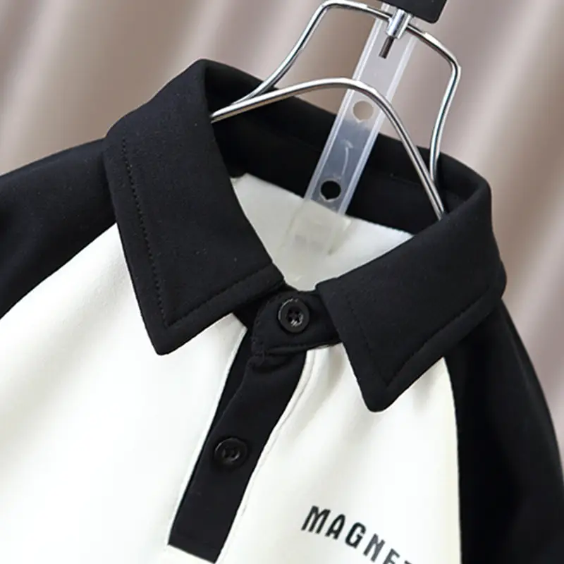 Boys Raglan Sleeve T-Shirt White Black 2024 - Image 3