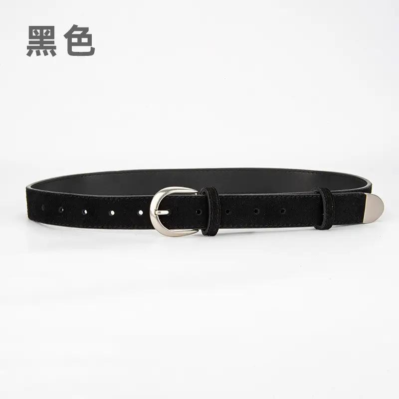 Women's Red Korean Belt with Needle Buckle - Image 12