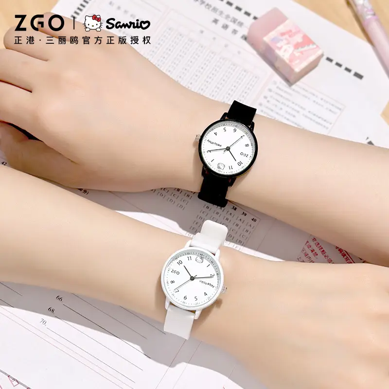 Silent Quartz Hello Kitty Watch for Girls Blue