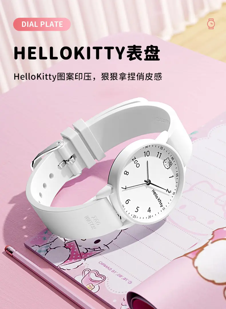 Silent Quartz Hello Kitty Watch for Girls Blue — feature 8