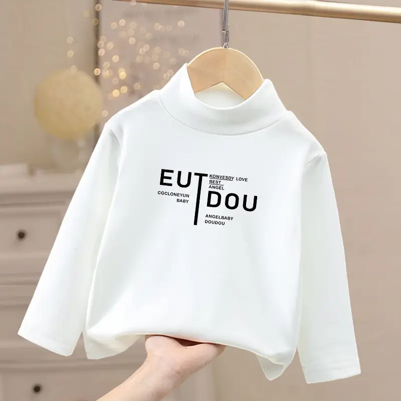 Black Hooded T-Shirt for Boys Girls European Print — feature 9