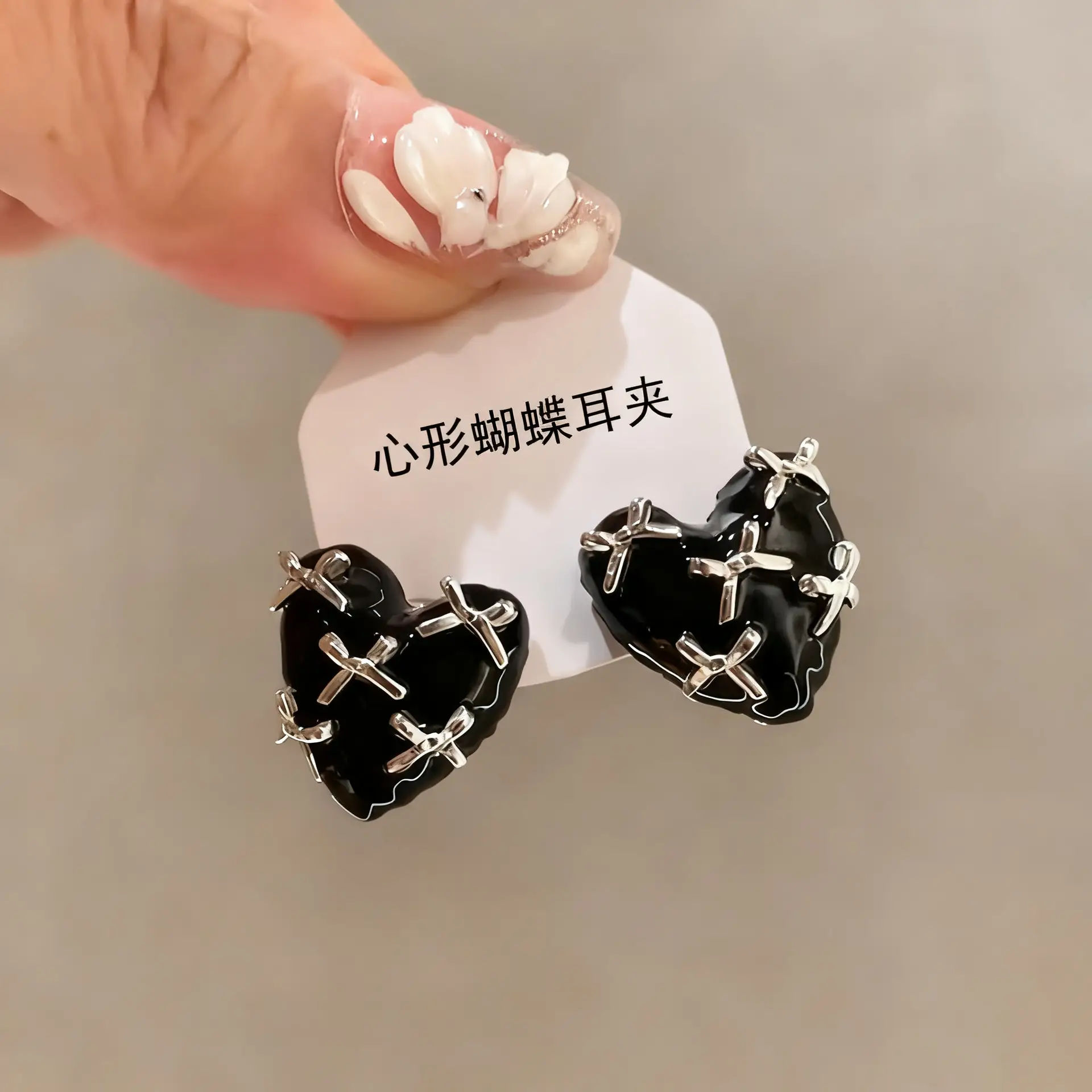 Silver Helical Ear Hook Set for Huawei P50 Pro P40 Pro - Image 2