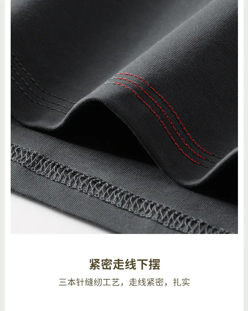 Men Grey Long Sleeve T-Shirt Spring Autumn Wear — feature 20